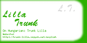 lilla trunk business card